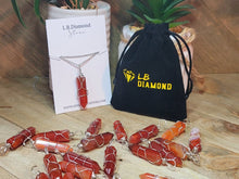 Load image into Gallery viewer, Natural Handmade Crystal Necklace Wired Wrapped