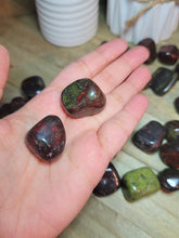 Load image into Gallery viewer, ONE UNAKITE TUMBLED STONE