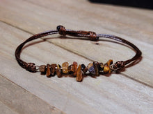 Load image into Gallery viewer, Tiger's Eye Chip Bracelet Handmade Genuine Crystal Bracelet