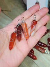 Load image into Gallery viewer, Natural Handmade Crystal Necklace Wired Wrapped
