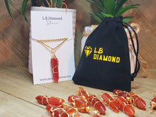 Load image into Gallery viewer, Natural Handmade Crystal Necklace Wired Wrapped