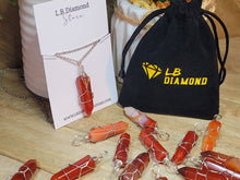 Load image into Gallery viewer, Natural Handmade Crystal Necklace Wired Wrapped