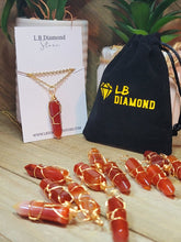 Load image into Gallery viewer, Natural Handmade Crystal Necklace Wired Wrapped