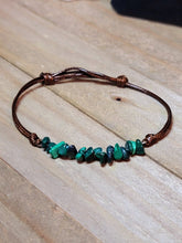 Load image into Gallery viewer, Malachite Chip Bracelet Handmade Genuine Crystal Bracelet