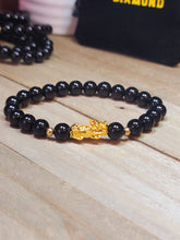 Load image into Gallery viewer, Natural Handmade Crystal bracelet Black Obsidian Feng shui 8mm bracelet