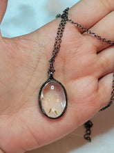 Load image into Gallery viewer, Wish Necklace in Glass With Natural Dandelion Seeds inside