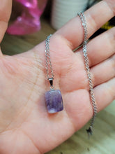 Load image into Gallery viewer, Irregular shaped Necklace, Amethyst Necklace, Dainty Stone Pendant,