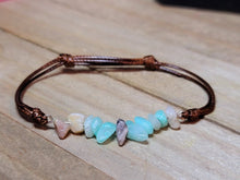 Load image into Gallery viewer, Amazonite Chip Bracelet Handmade Genuine Crystal Bracelet