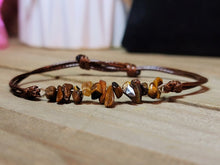 Load image into Gallery viewer, Tiger's Eye Chip Bracelet Handmade Genuine Crystal Bracelet