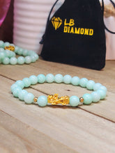 Load image into Gallery viewer, Handmade Aquamarine Bracelet Powerful Bracelet 8mm Feng Shui bracelet