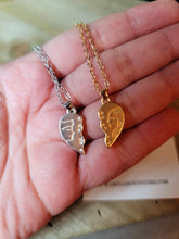 Load image into Gallery viewer, Lovers 2 PC Couple Necklace - Trendy Couple necklace Bbf Lovers