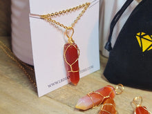 Load image into Gallery viewer, Natural Handmade Crystal Necklace Wired Wrapped