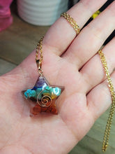Load image into Gallery viewer, Orgonite Pendant Necklace Metatron Cosmic Healing Crystal Sacred Star