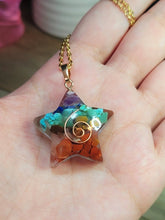 Load image into Gallery viewer, Orgonite Pendant Necklace Metatron Cosmic Healing Crystal Sacred Star