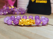Load image into Gallery viewer, Natural Amethyst Feng shui Bracelet, 10 mm Handmade Semi Precious Gemstone