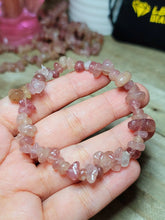Load image into Gallery viewer, Strawberry Quartz Natural Healing Bracelet Chip Bracelet