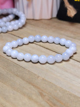 Load image into Gallery viewer, Handmade Light Blue Aquamarine Bracelet Powerful Bracelet 8mm Healing