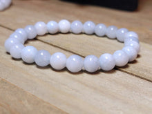 Load image into Gallery viewer, Handmade Light Blue Aquamarine Bracelet Powerful Bracelet 8mm Healing