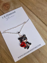 Load image into Gallery viewer, I Love You Necklace Panda - Trendy Heart necklace Silver tone