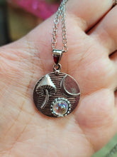 Load image into Gallery viewer, Mushroom Necklace Boho Jewelry for Gift, Silver Mushroom Pendant, Hippie Jewelry