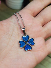 Load image into Gallery viewer, Changing Color Mood Stone Necklace Heart Necklace Mood
