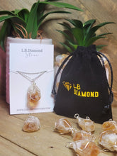 Load image into Gallery viewer, Natural Handmade Crystal Necklace Silver Raw Citrine Necklace