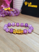 Load image into Gallery viewer, Natural Amethyst Feng shui Bracelet, 10 mm Handmade Semi Precious Gemstone
