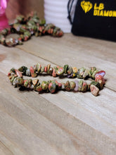 Load image into Gallery viewer, Unakite Natural Healing Bracelet Chip Bracelet Handmade Powerful Bracelet