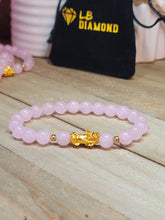 Load image into Gallery viewer, Rose Quartz Bracelet Feng Shui Bracelet 8 MM Self Love & Romance