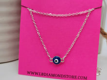 Load image into Gallery viewer, Evil Eye Necklace Blue Evil Eye Blue Eye Necklace • Gift for Her •