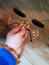 Load image into Gallery viewer, Steampunk Goggles Glasses Round Sunglasses Emo Retro Vintage Flip Up