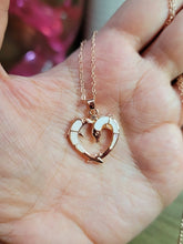 Load image into Gallery viewer, White Dolphin Golden Necklace, Dainty Necklace, Bridesmaid Gift