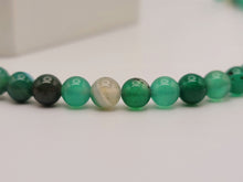 Load image into Gallery viewer, Green Aventurine Choker Necklace Silver tone Gorgeous Choker 4mm Beads
