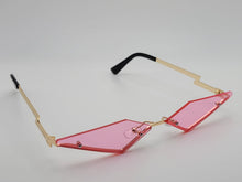 Load image into Gallery viewer, Triangle Wing Edge Rimless Slim Cat-Eye Sunglasses Trendy sunglasses Vintage Sunglasses Retro Punk