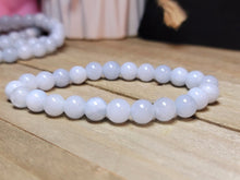 Load image into Gallery viewer, Handmade Light Blue Aquamarine Bracelet Powerful Bracelet 8mm Healing