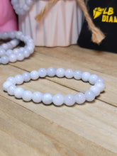 Load image into Gallery viewer, Handmade Light Blue Aquamarine Bracelet Powerful Bracelet 8mm Healing
