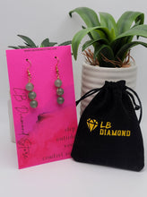 Load image into Gallery viewer, Handmade Green aventurine Natural Drop Earrings , Stone Earrings