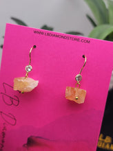 Load image into Gallery viewer, Handmade Citrine Natural Drop Earrings , Stone Earrings