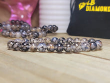 Load image into Gallery viewer, Tourmalinated Quartz Crystal Bracelet , Quartz Strech bracelet 8mm