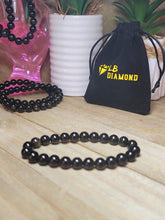 Load image into Gallery viewer, Black Obsidian 8mm bracelet Healing Crystal Genuine Beautiful