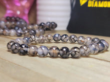 Load image into Gallery viewer, Tourmalinated Quartz Crystal Bracelet , Quartz Strech bracelet 8mm