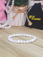 Load image into Gallery viewer, Natural Handmade Crystal bracelet Cracked Quartz Beaded 8mm bracelet