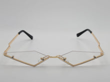 Load image into Gallery viewer, Triangle Wing Edge Rimless Slim Cat-Eye Sunglasses Trendy sunglasses Vintage Sunglasses Retro Punk