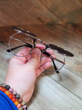 Load image into Gallery viewer, Steampunk Goggles Glasses Round Sunglasses Emo Retro Vintage Flip Up