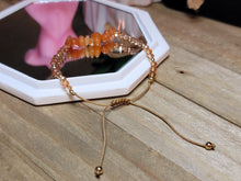 Load image into Gallery viewer, 4mm Carnelian Beaded Bracelet - Adjustable Size, Unisex