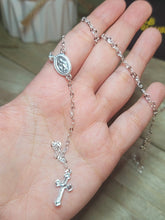 Load image into Gallery viewer, Rosary Necklace, Gold Rosary Necklaces ,Catholic Jewelry Plain Cross