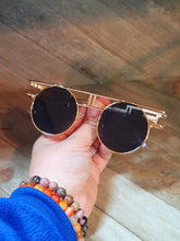 Load image into Gallery viewer, Fashion Small Frame Round Sunglasses Vintage Black Sunglasses | Trendy Sunglasses
