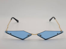Load image into Gallery viewer, Triangle Wing Edge Rimless Slim Cat-Eye Sunglasses Trendy sunglasses Vintage Sunglasses Retro Punk