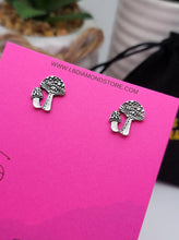 Load image into Gallery viewer, Handmade Small Natural Mini Mushroom Stud Earrings , Cute Earrings