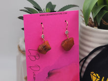 Load image into Gallery viewer, Handmade Carnelian Natural Drop Earrings , Stone Earrings